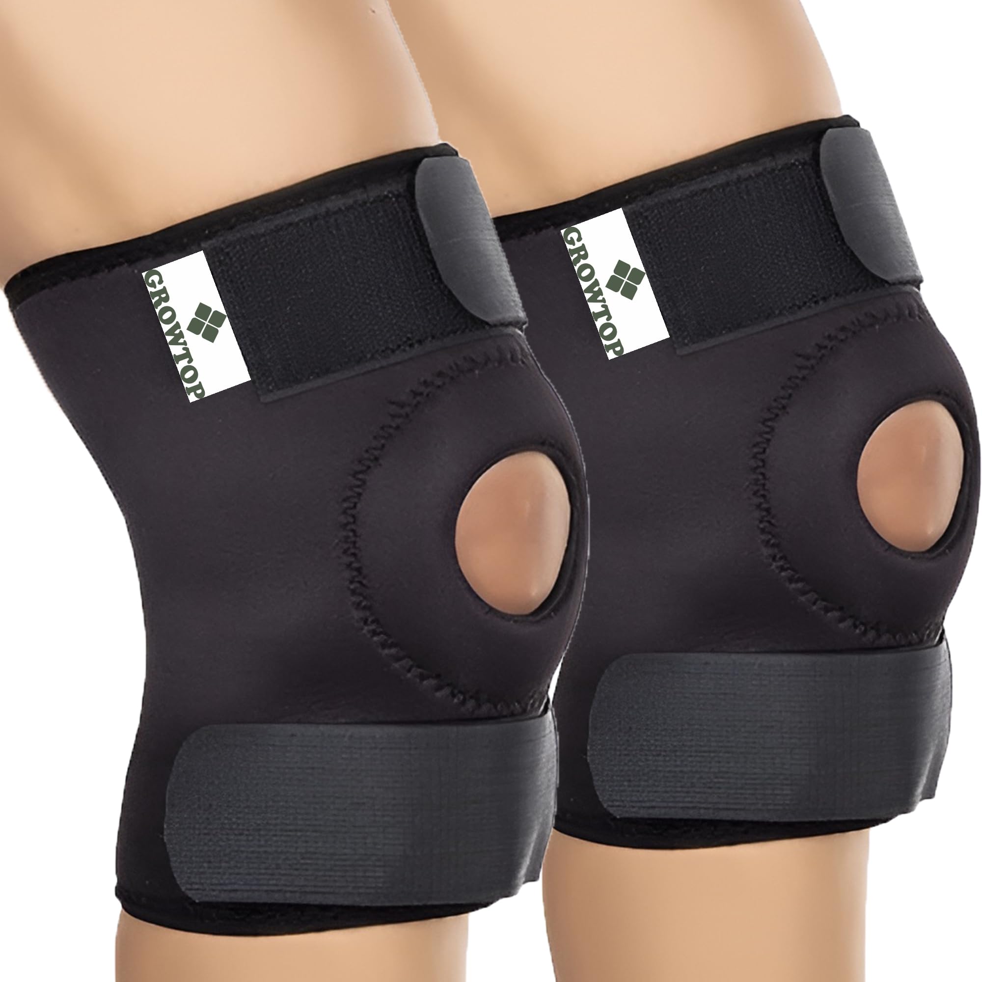 GROWTOP 2 Pack Adjustable Knee Support Patella|Knee Support for Men and Women|Knee Cap|Knee Brace|Knee Guard |Knee Cap|Knee Pain Relief |Knee Belt|Joint Pain Relief|Neoprene|Free size|Support Brace (B0D63CCWWM) Amazon Price History, Amazon Price Tracker