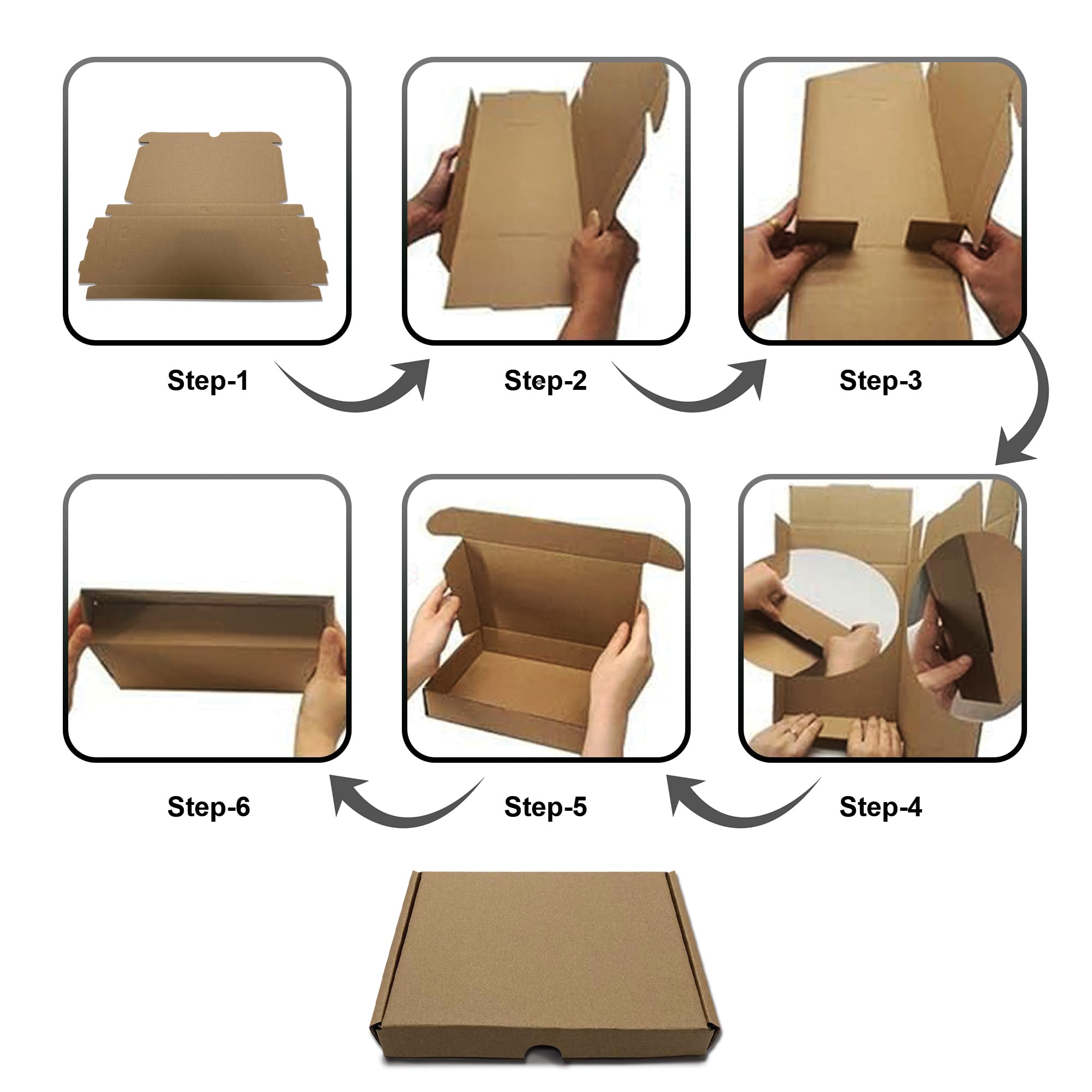 C5 A5 PIP Boxes Shipping Mailing Packing Postal Large Letter Cardboard Boxes External Size: 235x165x22mm (500 - View #3