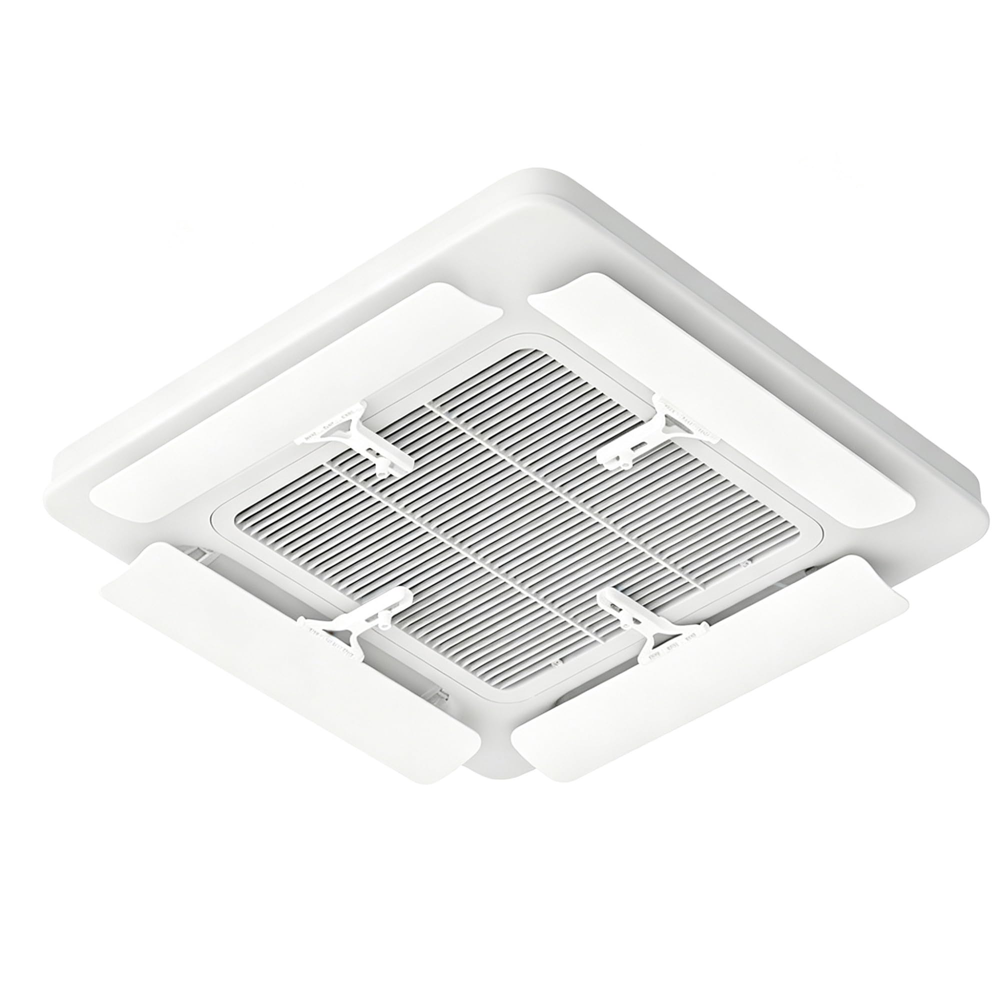 4 PCS AC Air Vent Deflector for Central, Adjustable Angle Air Conditioner Deflector, Air Outlet Baffle Anti Direct Blowing for Ceiling Machines
