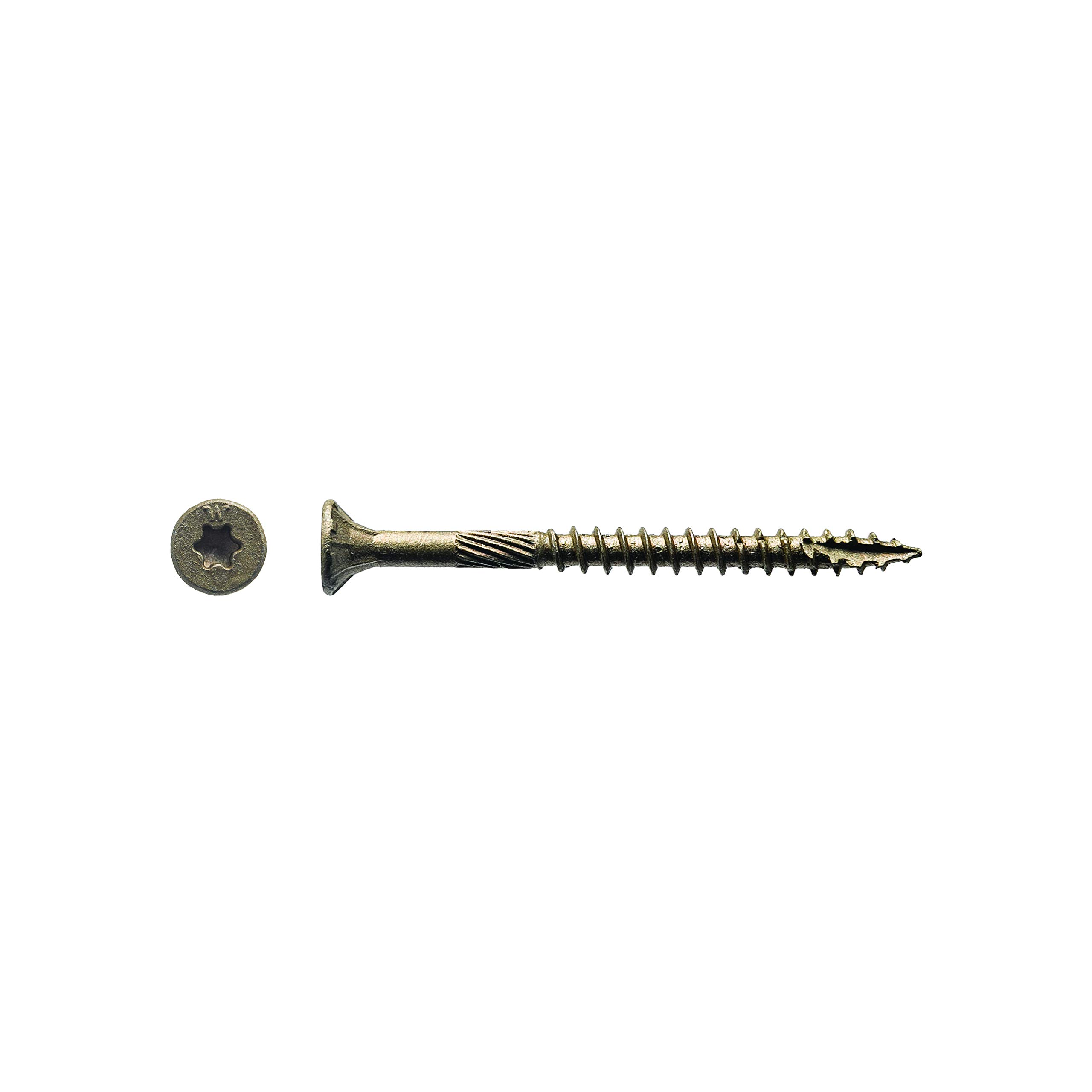 Vis à tête plate étoile bronze T-20 Big Timber 1BTX82 quincaillerie bois 5,1 cm 151 pcs