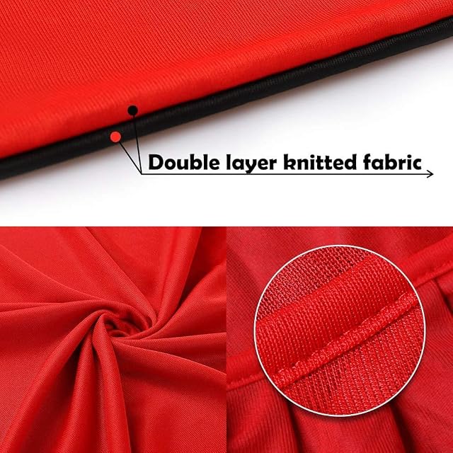 Foto 4 de 5 de Lxing Capa con capucha reversible para Halloween, color rojo y negro (140CM)