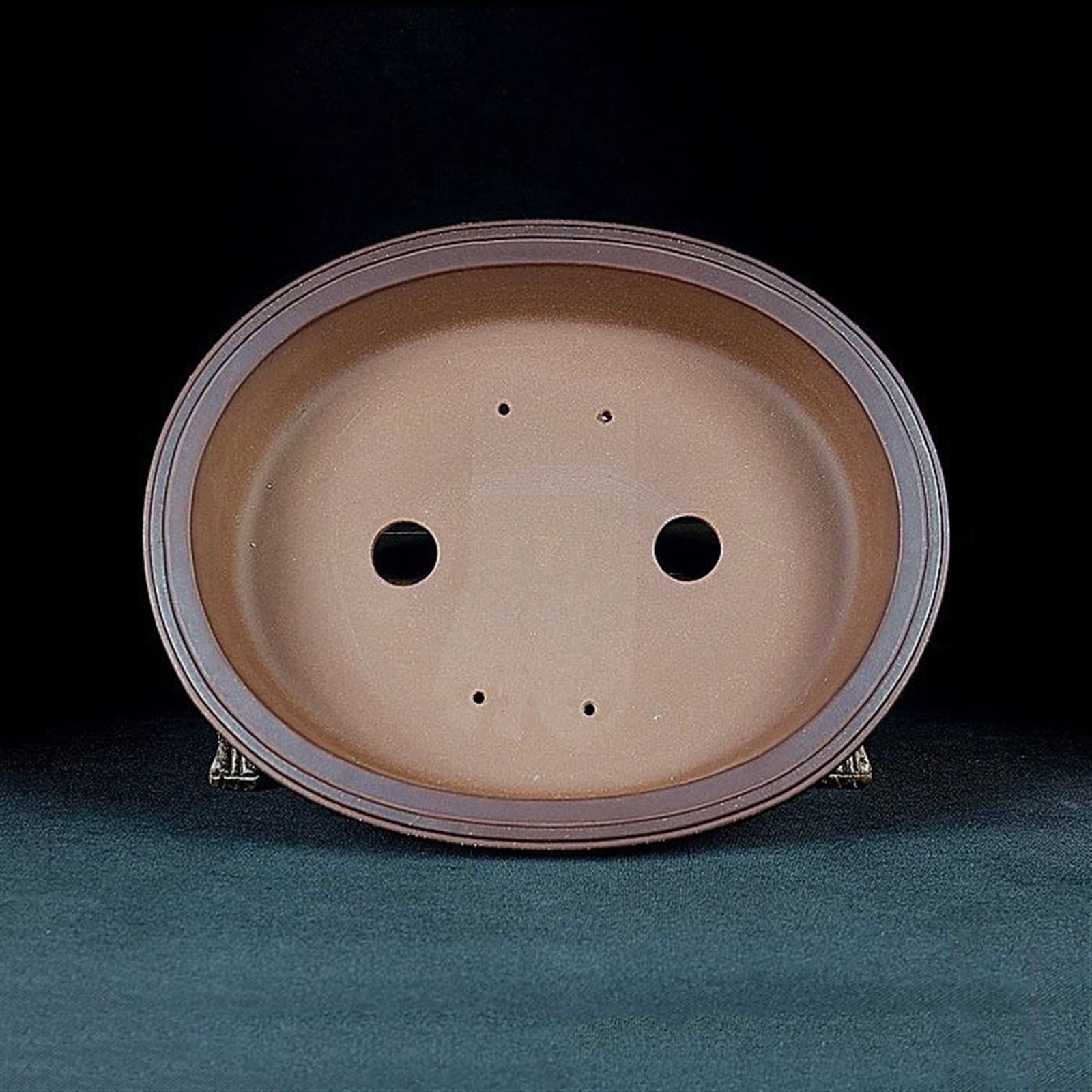 Doniczki ceramiczne duże owalne fioletowe piaskowe doniczki do kwiatów dekoracja krajobrazu doniczka Bonsai doniczka śliwkowa sosnowa cyprysowa storczykowa specjalna