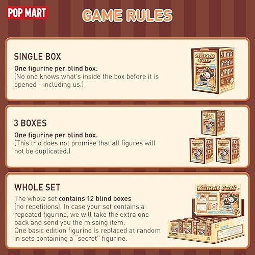 Miniatura 2 de POP MART PUCKY - Figuras de caja ciega de conejo, juguetes de diseño aleatorio para decoración moderna del hogar, juego de juguetes coleccionables
