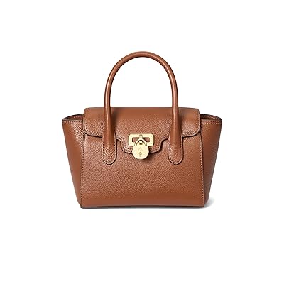 Lauren Ralph Lauren Pebbled Leather Small Tanner Satchel Satchel Women