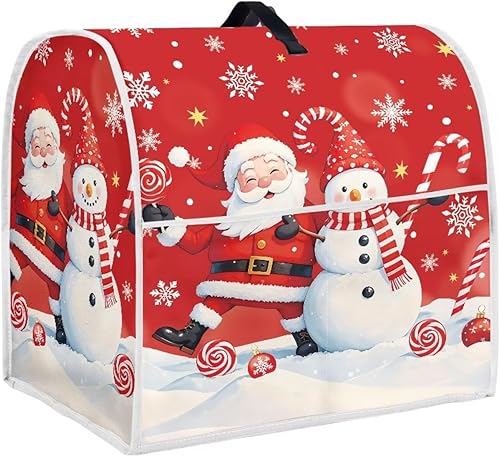 Miniatura 10 de Cubierta de batidora de pie de Navidad de 4.5 a 5 cuartos de galón, cubierta de mezclador retro, lavable, antimanchas, para cocina, piezas