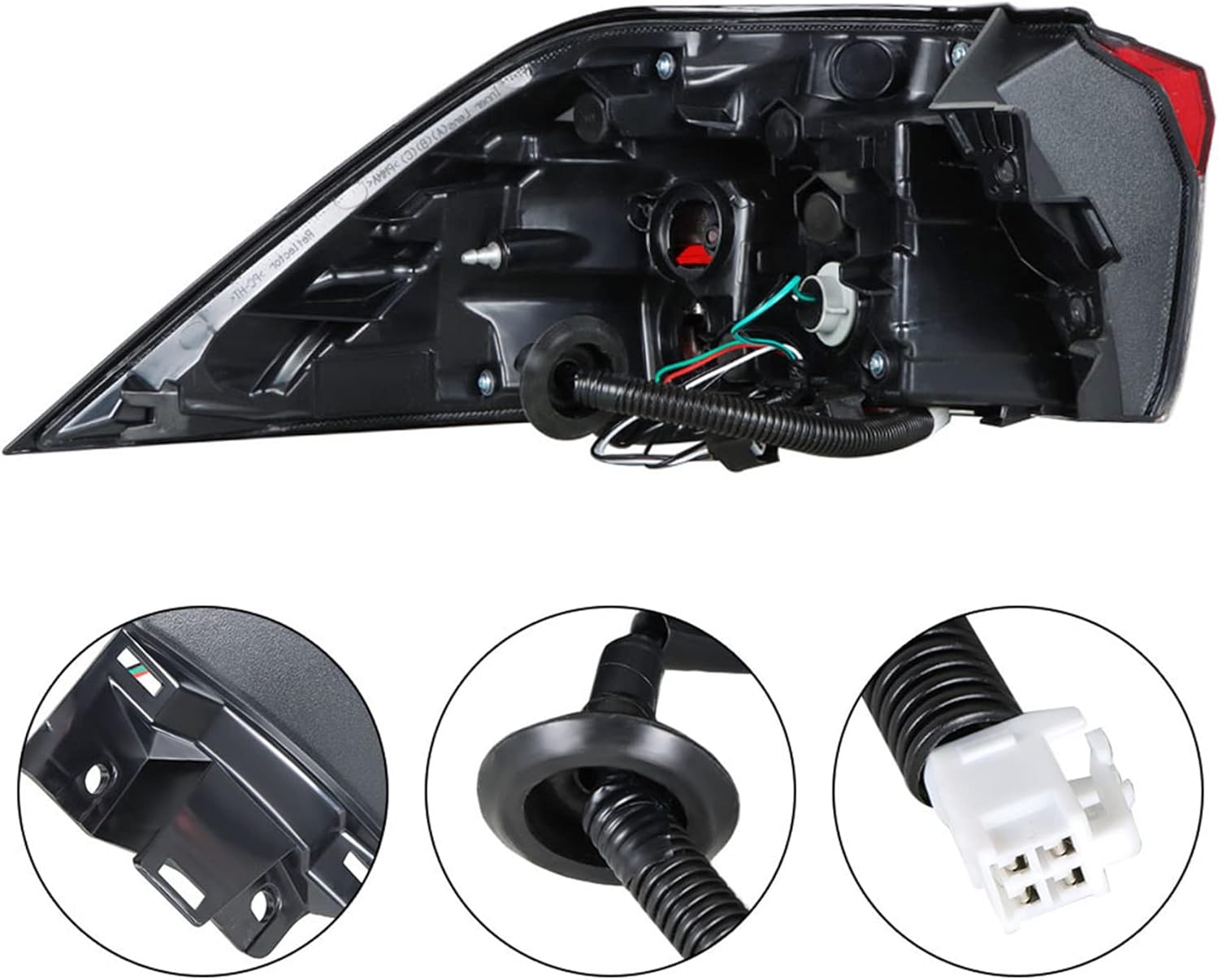 Silscvtt Passenger Side Outer Tail Light Assembly Replacement for Toyota RAV4 2019-2020 Right Rear Brake Tail Lamp 815500R090 TO2805148
