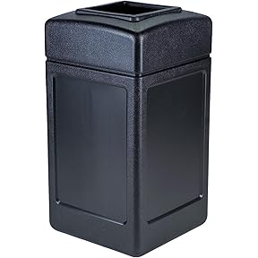 Commercial Zone Products 732102 Square Waste Container,Beige,42 Gallon