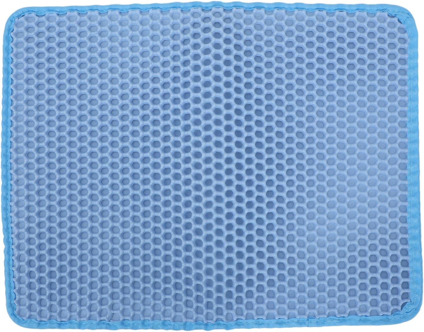 Double-Layer Litter Mat, Honeycomb Litter Catcher Blue