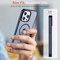 Vista 774 de SUPFINE - Funda magnética para iPhone 13 Pro Max (compatible con MagSafe), (protección contra caídas de grado militar de 10 pies), delgada, Negro