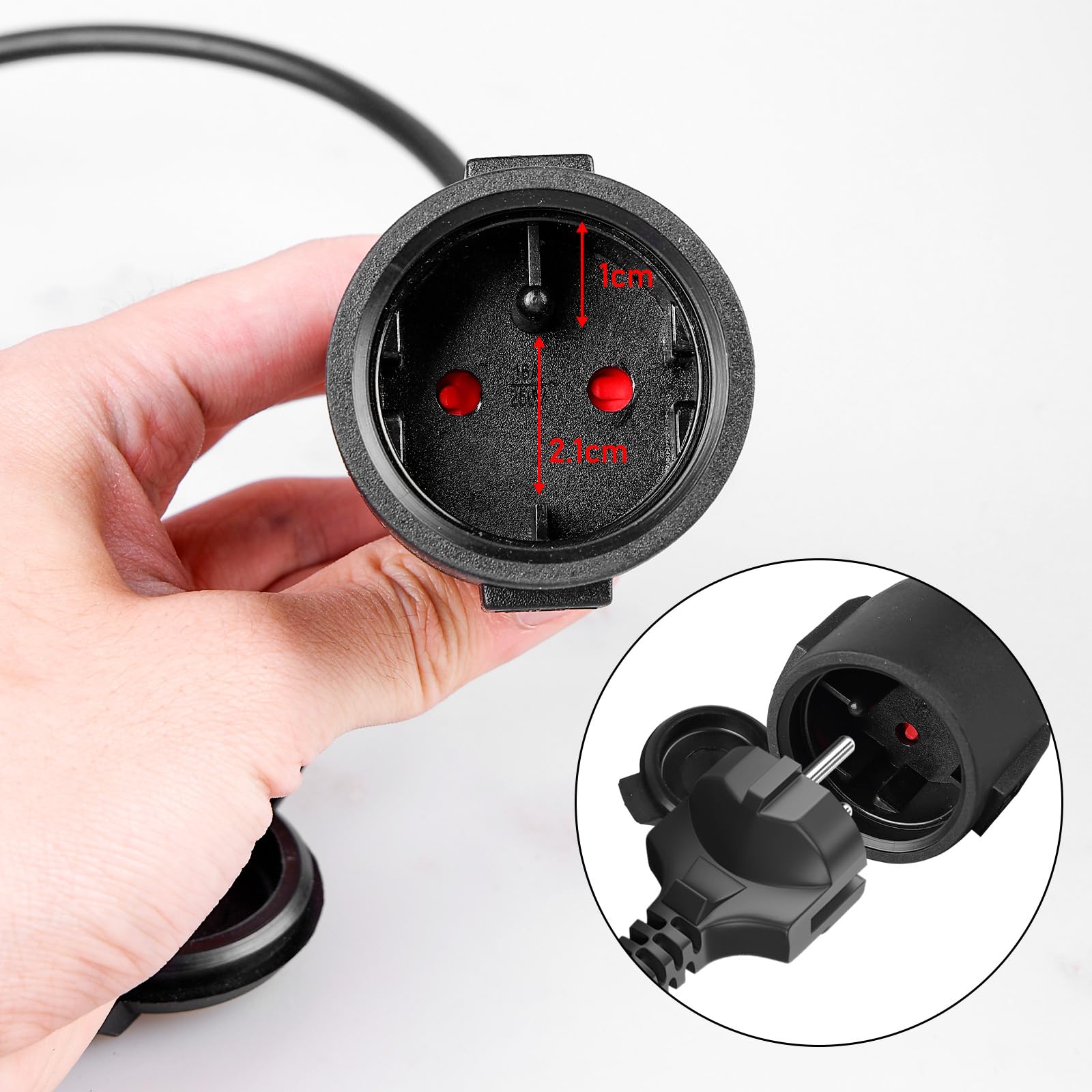 Variateur de chaîne de lumière LED 1500W avec télécommande, interrupteur enfichable CA 220-240V, douille de variateur pour bandes lumineuses et lampes à intensité variable, télécommande à 23 touches +