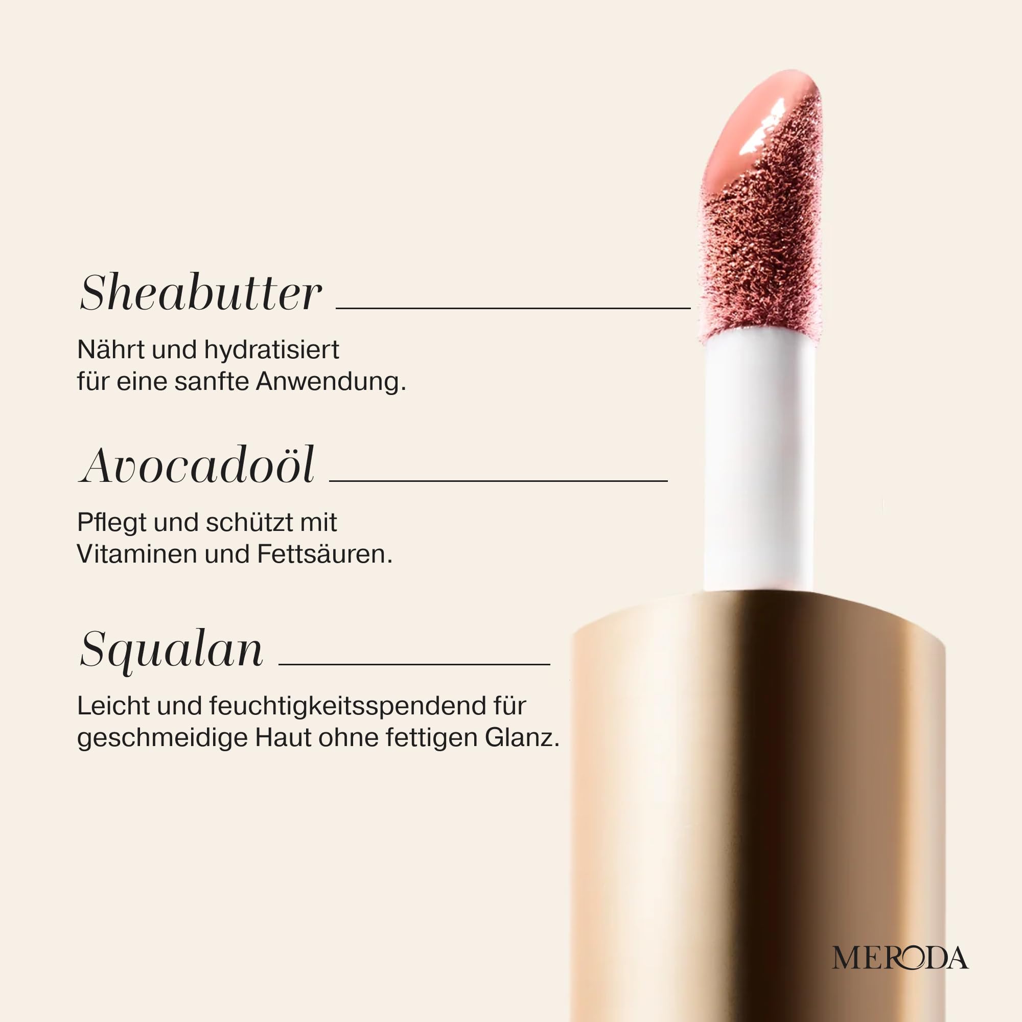 MERODA® Vibrant Cheeks Liquid Blush [ZARTES & GLOWY FINISH] - Rouge Hochpigmentiert & Flüssig - Langanhaltendes Blushliquid in verschiedenen Tönen - Make Up Flüssigrouge Feuchtigkeitsspendend
