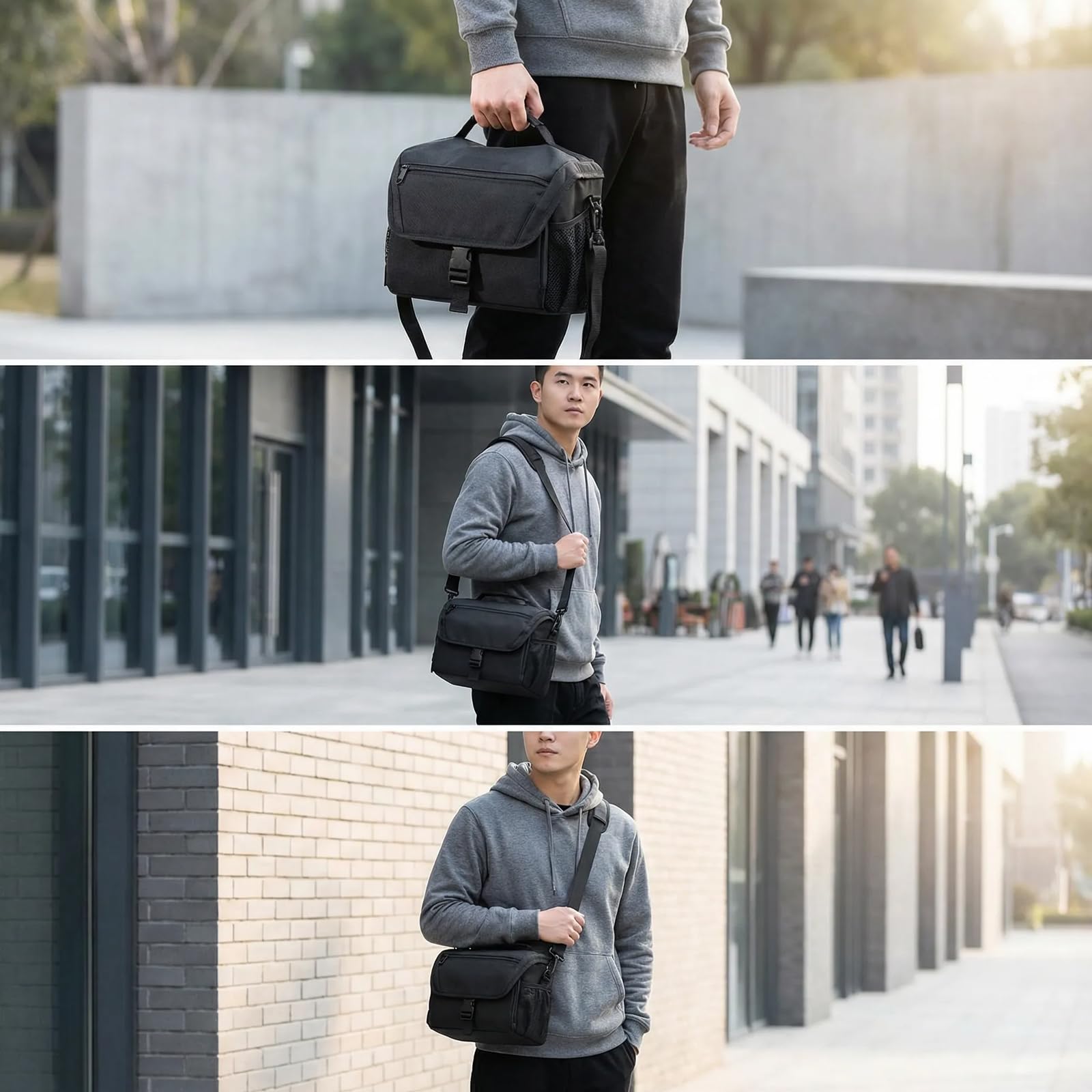 Étui Compact Antichoc pour numérique avec Poche antivol et pour Appareil Photo de Voyage à Doublure Douce