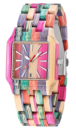 Dentily Natural Wooden Women Watches Watch Handmade Quartz Wood Watch