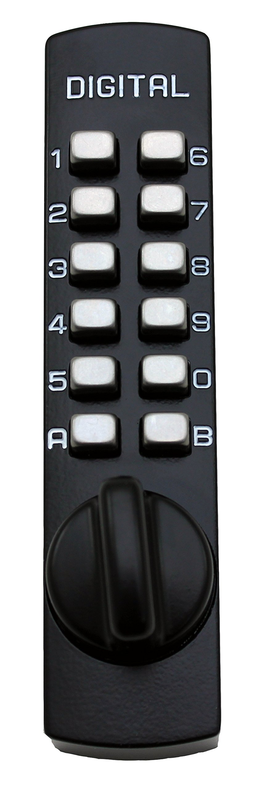 Commercial Light Duty Keyless Lock C120JB Surface Mount Slide Bar Lock ...