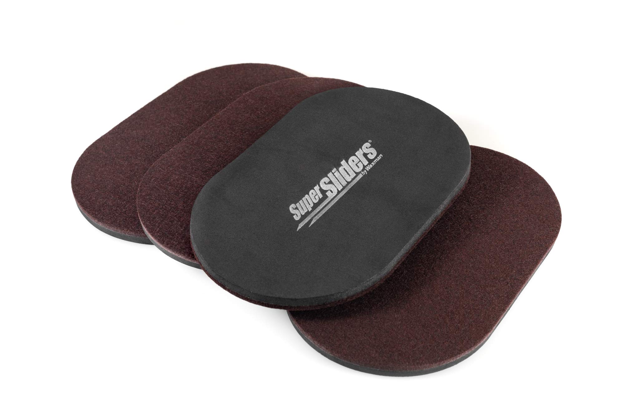 Super Sliders 4726595N Wielokrotnego użytku XL Ciężkie meble do podłóg z twardego drewna, filcowe ochraniacze brązowe, 4 szt