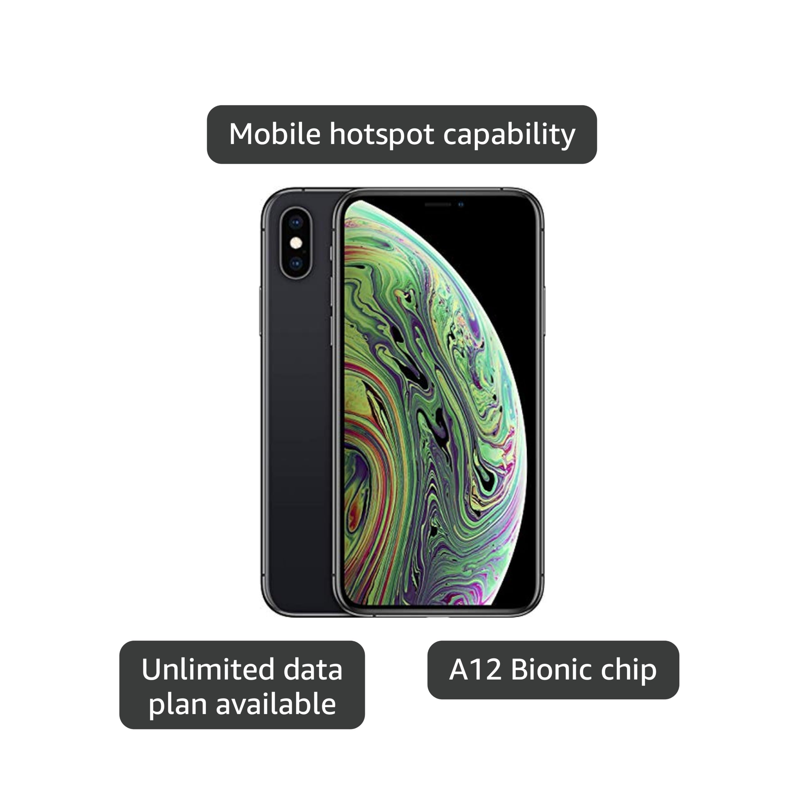 【FAJR】アップルiPhone XS 64GB スペースグレイ Amazon.com: Apple iPhone XS [64GB, Space Gray] + Carrier