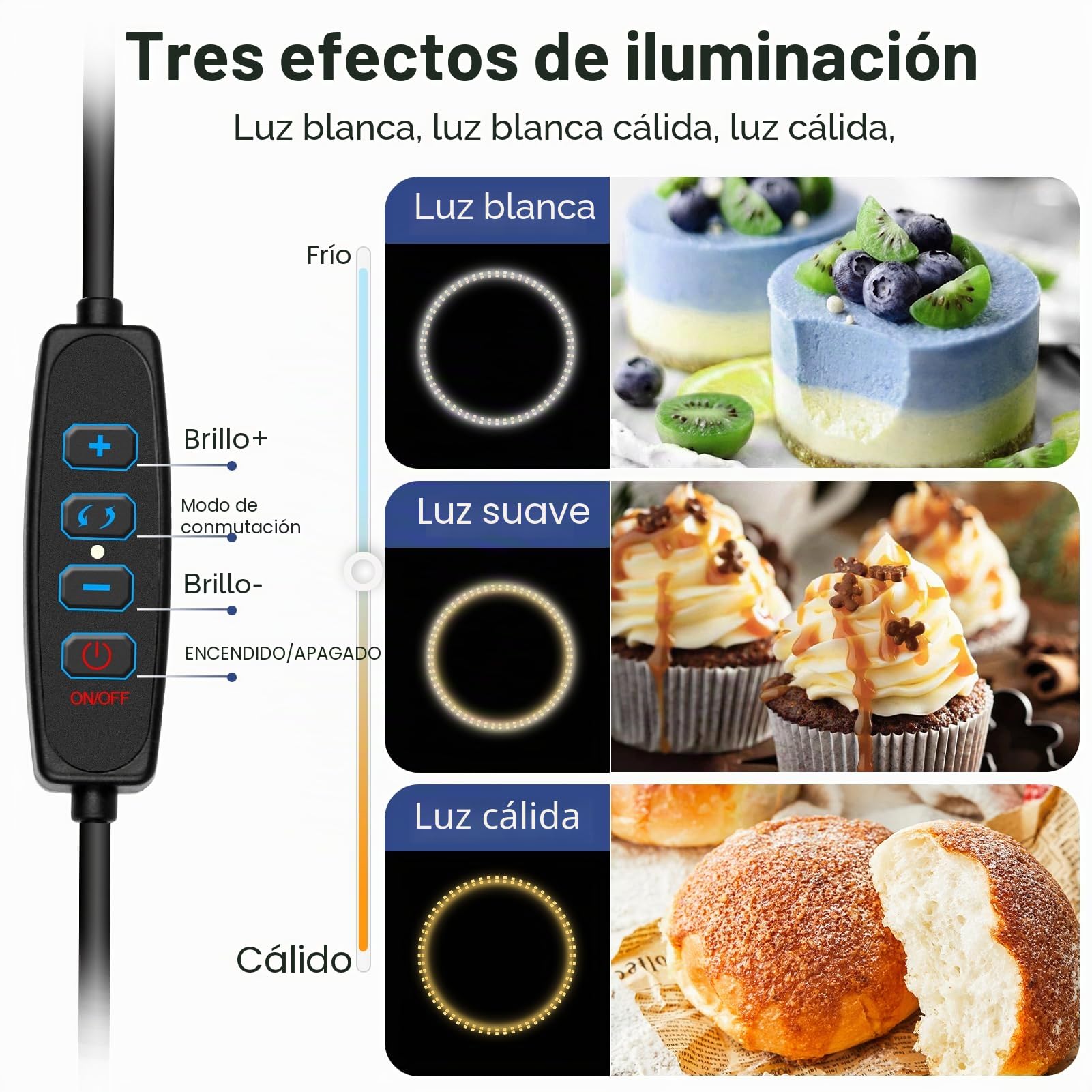 EMART Caja de Luz para Fotografía 40x40cm, 144 Cuentas LED y Fondo Impermeable de PVC de 6 Colores, Plegable Estudio Portatil, Ideal para Fotografico Objetos Pequeños como Joyas