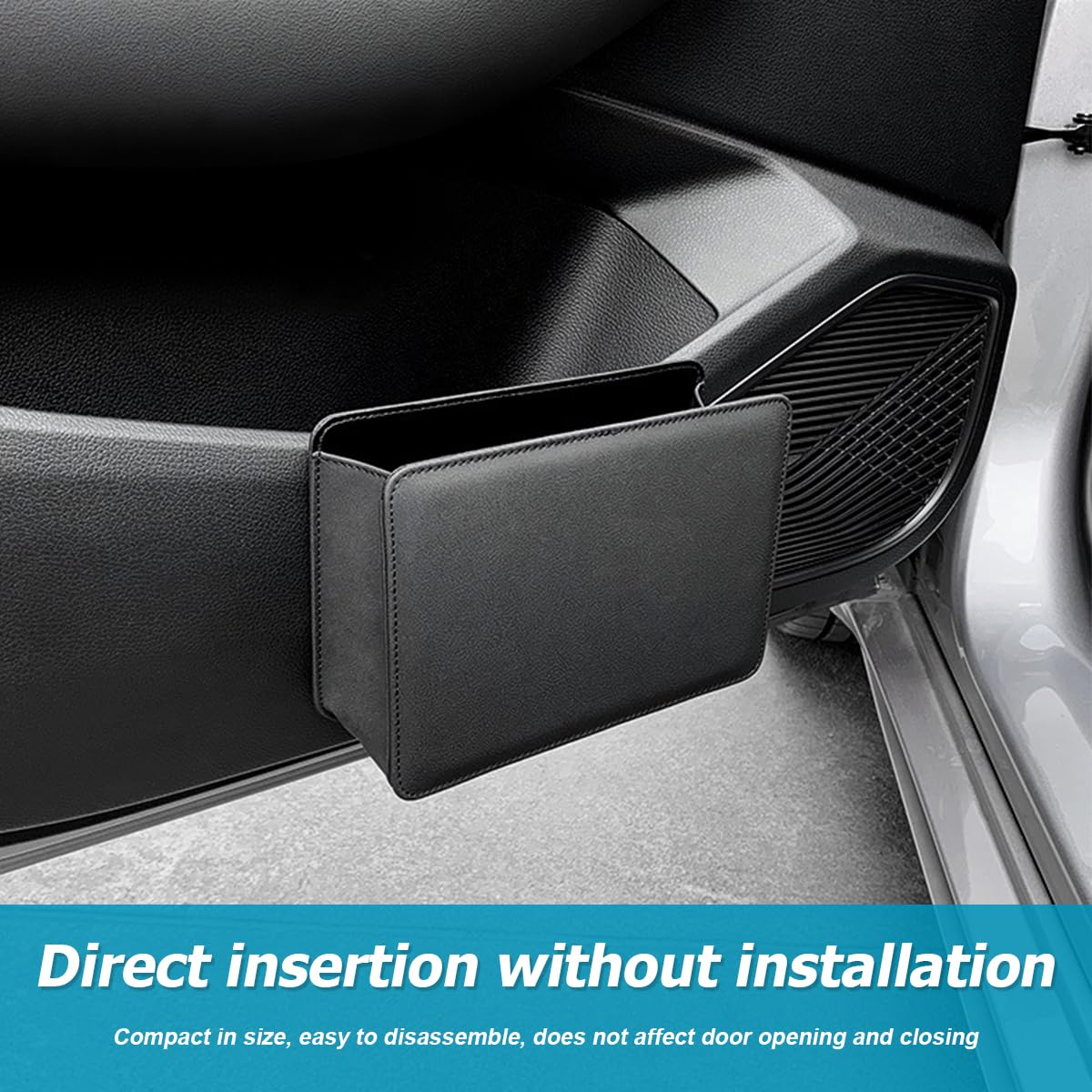 Poubelle De Voiture Suspendue Pliable - Imperméable, Anti-fuite, 7L | Pour Auto, SUV, Camion | Range Tes Déchets Facilement
