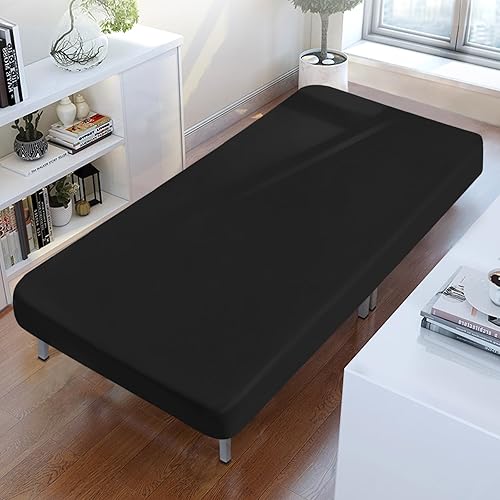 Miniatura 12 de Sábanas para catre de 31" x 75", sábana ajustable para colchón de catre de guardería con cama individual estrecha/litera de campamento/literas