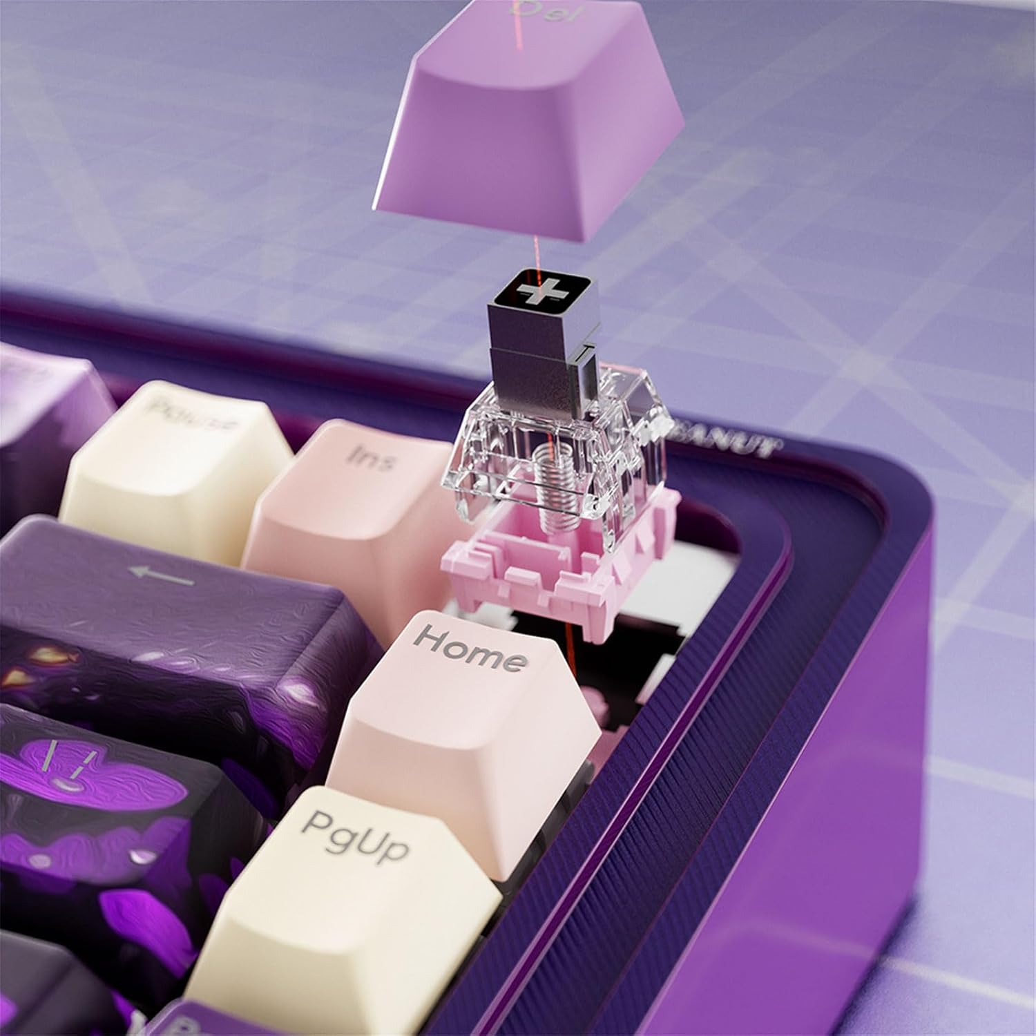 Valley Keycaps 108/135Keys Front Print Backlit Keyset Thermal Sublimation Widely for Switches Front Print Backlit Keycaps