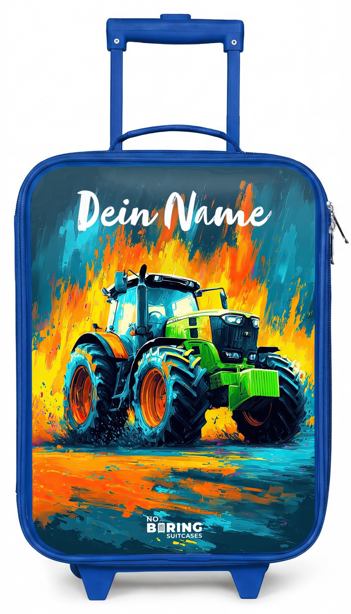 NoBoringSuitcases© Kinderkoffer Blau Klein Personalisiert mit Name