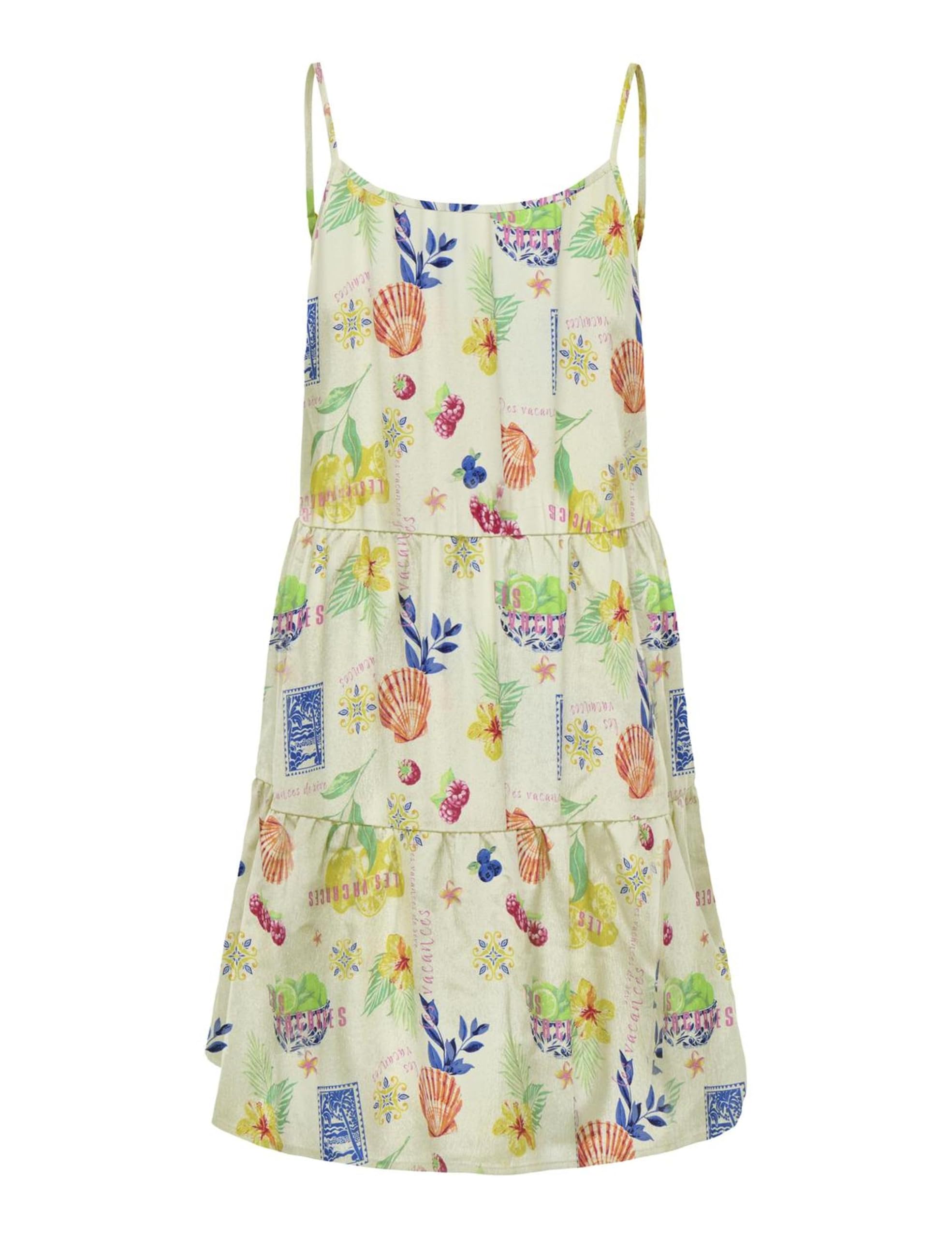 Onlnova Life Vis CAYA Dress AOP, Cloud Dancer, XS