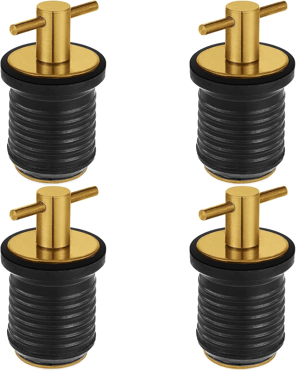 4Pcs Boat Plug Boat Drain Plug, Boat Drain Plug Kit Brass T