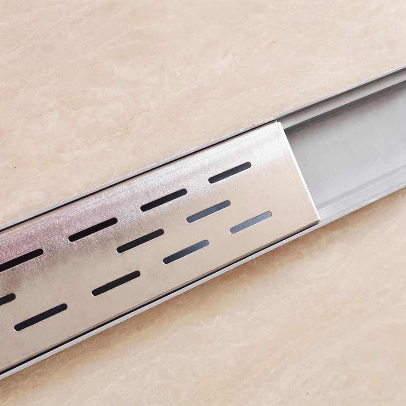 Grille de drainage en acier inoxydable durable pour caniveau extérieur lot de 3