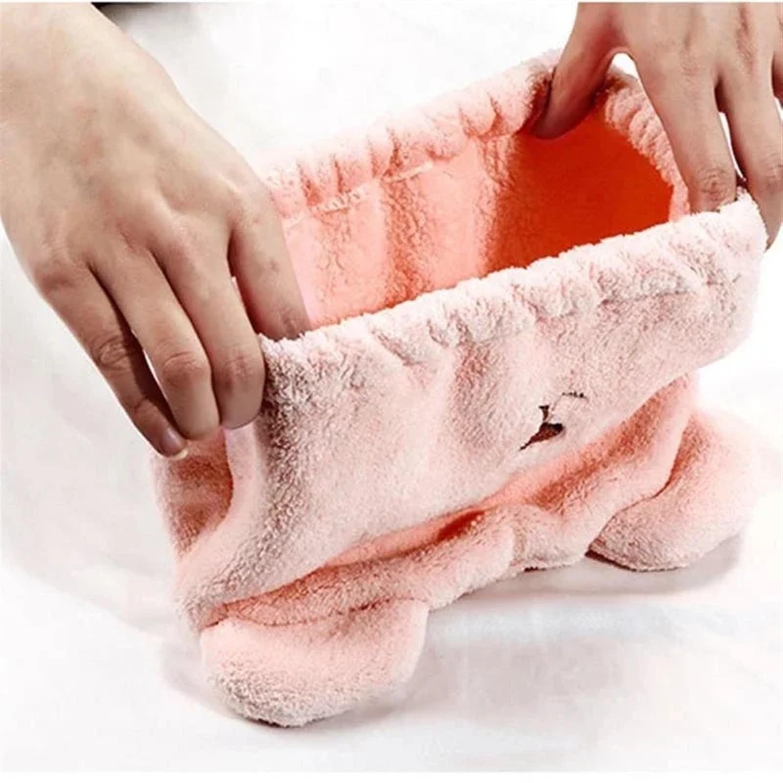 Toallas para Secar El Pelo Gorro de Secado for el Pelo Osito, Toalla Microfibra rápido, Gorro Ducha for Cabello, Toallas envueltas, baño, Accesorios(2IN1,20PCS)
