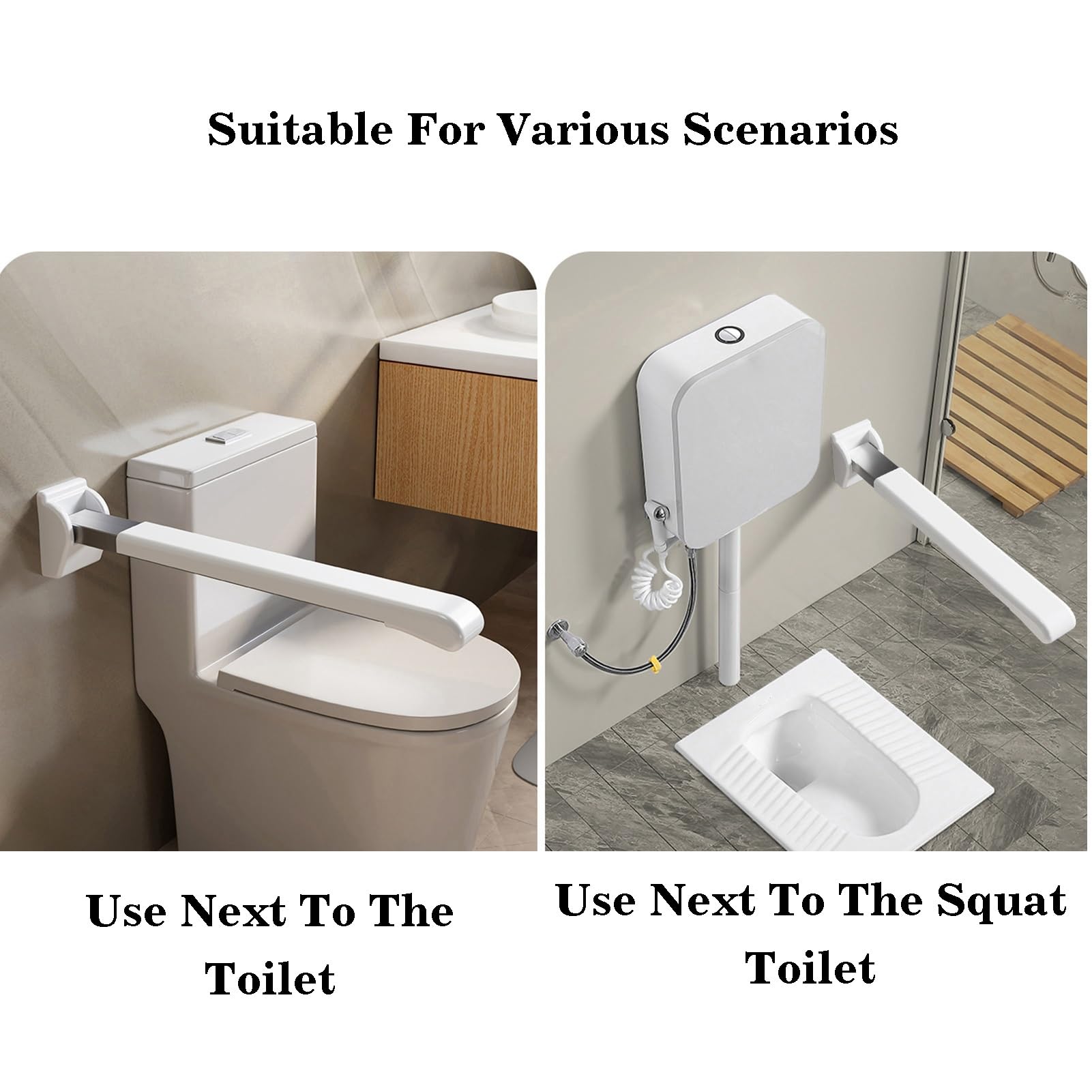 Sicurezza For Il Bagno For L'assistenza Domiciliare, Maniglia For Bagno Ribaltabile In Acciaio Inossidabile, Prodotto For L'assistenza Agli Anziani, Accessori For Disabili For La Vita Quotidiana