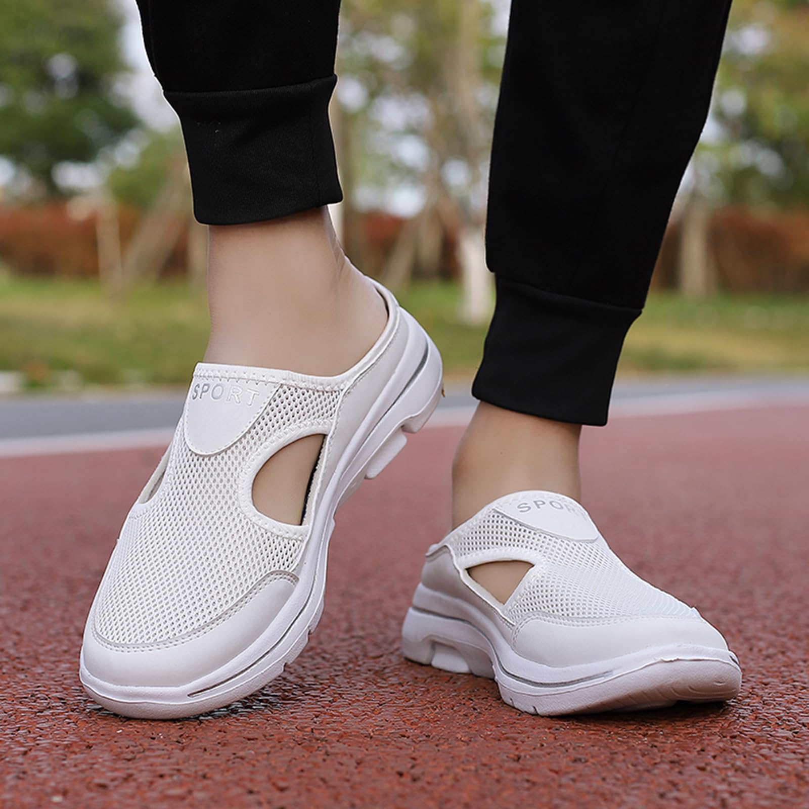 Meik Mangni Zuecos Hombre Mujer Transpirable Zapatillas de Playa Ligero Zapatillas de Estar por Casa Mules Antideslizante Pantuflas Casual 36-48 EU