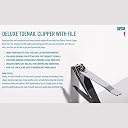 Merchandise 0211990 Trim Straight Edge Toenail Clipper With File gallery image