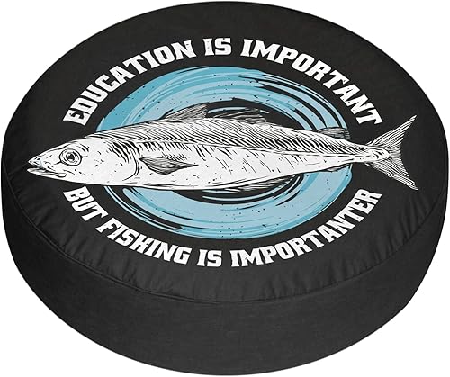 Miniatura 7 de Cubierta de neumático de repuesto para remolque de viaje, divertida cita de pesca, divertida, impermeable, resistente al sol, cubierta de neumático