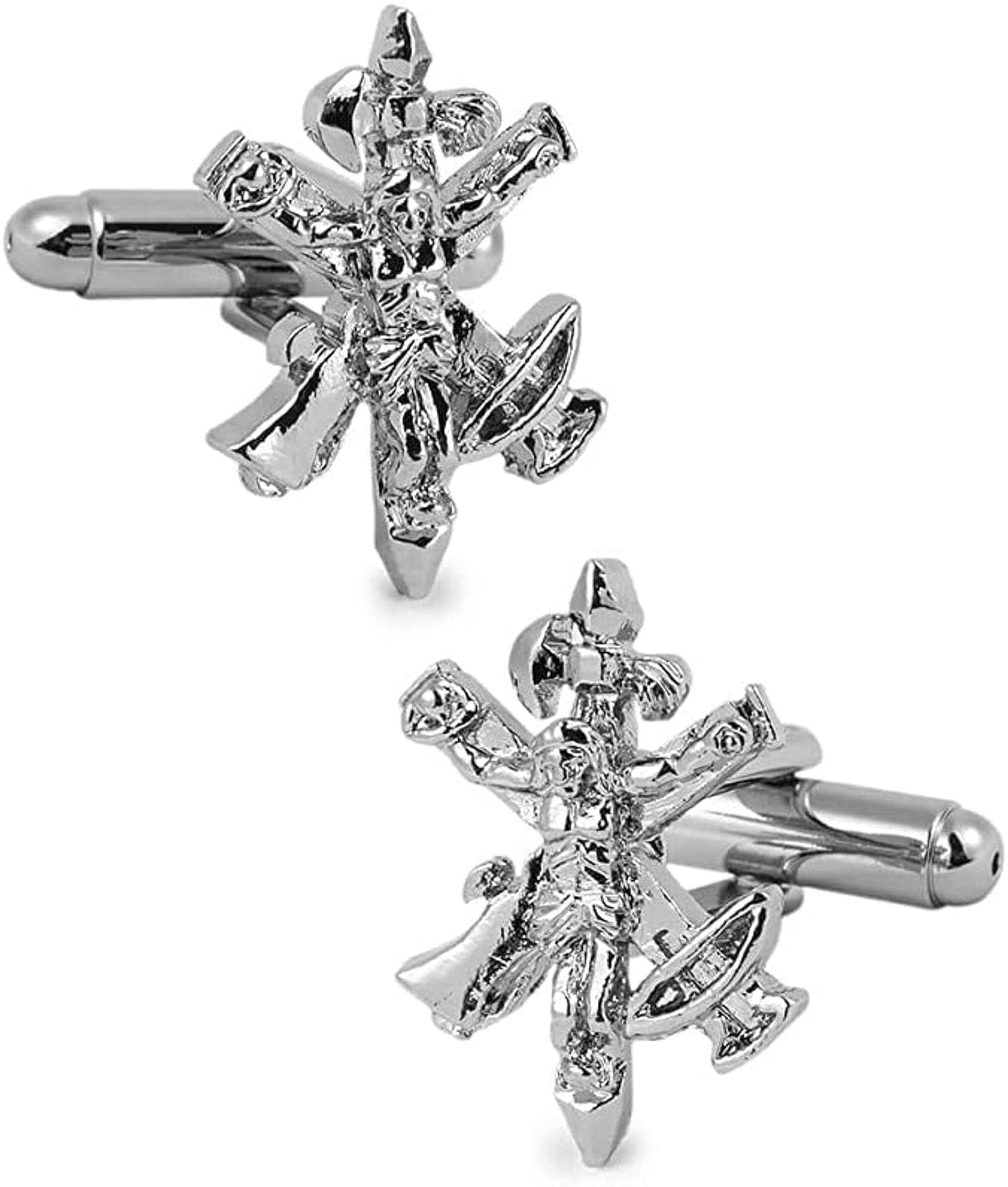 Gemelolandia | Gemelos de Camisa Cristo de la Buena Muerte de la Legión Española 20x15mm Gemelos Originales Para Camisas | Para Hombres y Niños | Regalos Para Bodas, Comuniones y Otros Eventos