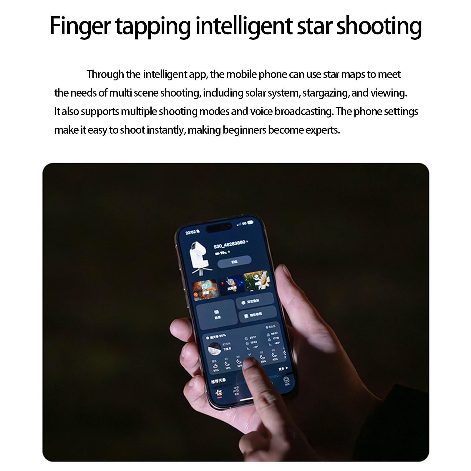Treppiede fotografico e modalità di montaggio equatoriale con gambe regolabili e compatibilità universale per smartphone treppiede fotocamera