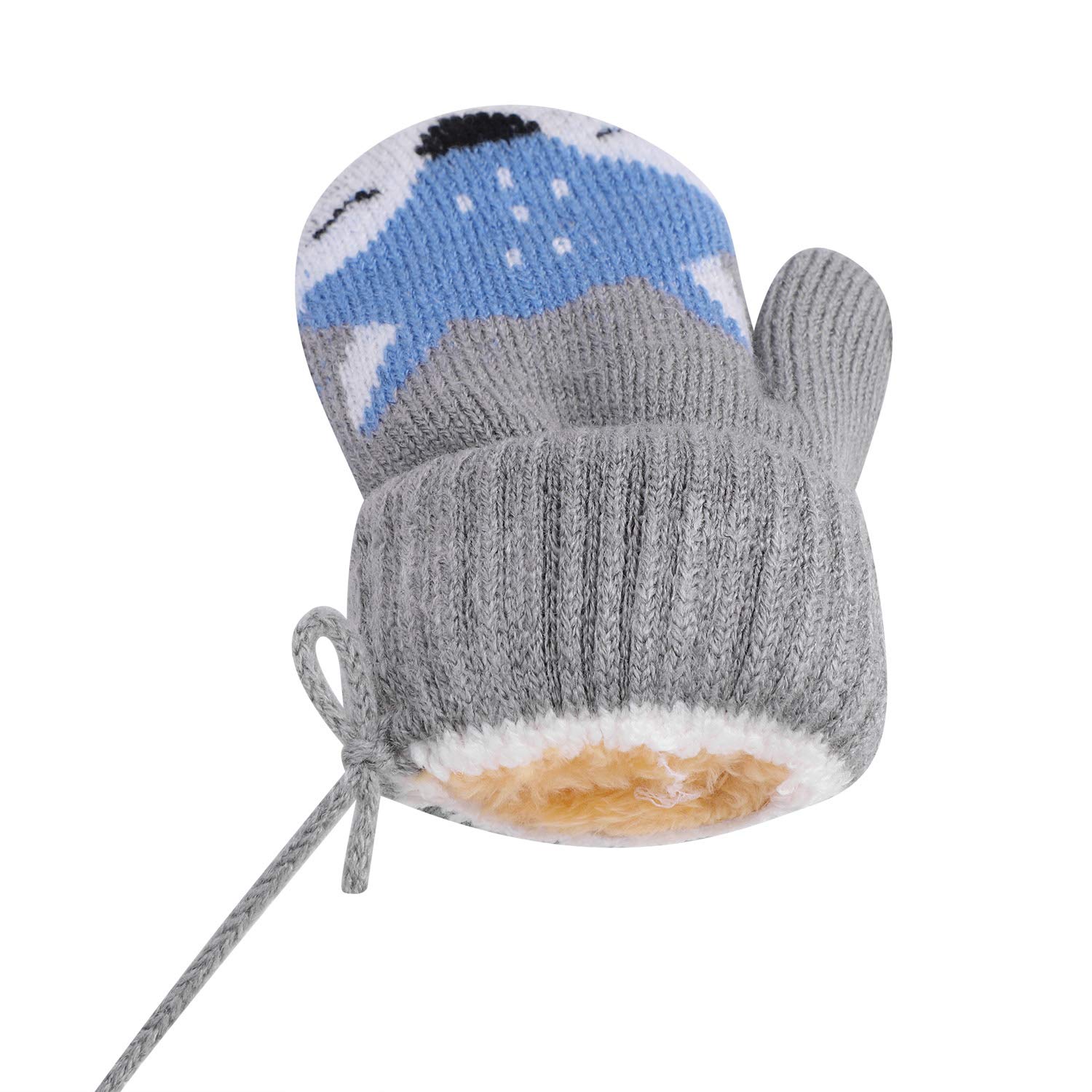 XOXVURI Moufles Enfant Thermique Gants Motif De Renard Hiver