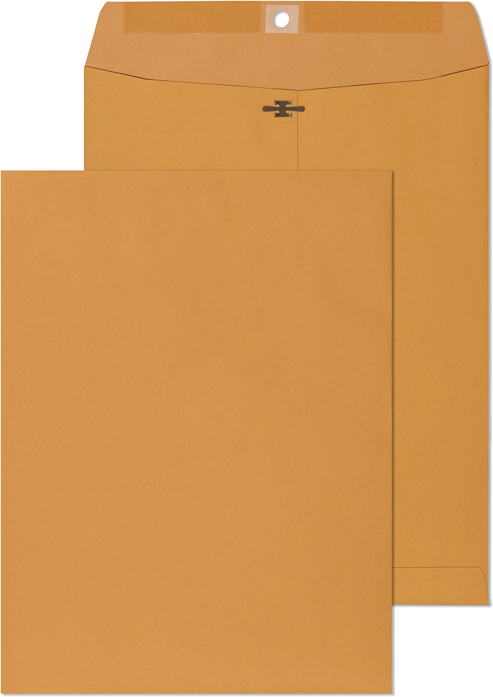 EnDoc Clasp Envelopes 9x12 – Brown Kraft Catalog Envelopes with Clasp Closure & Gummed Seal – 28lb Heavyweight Paper Envelopes for Home, Office, Business, Legal or School Pack- 9 x 12 Inch 30 Pack
