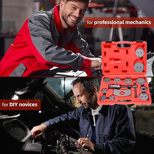 Miniatura 9 de 8MILELAKE Kit de herramientas de espalda de viento de compresor de pinza de freno de disco 13pcs