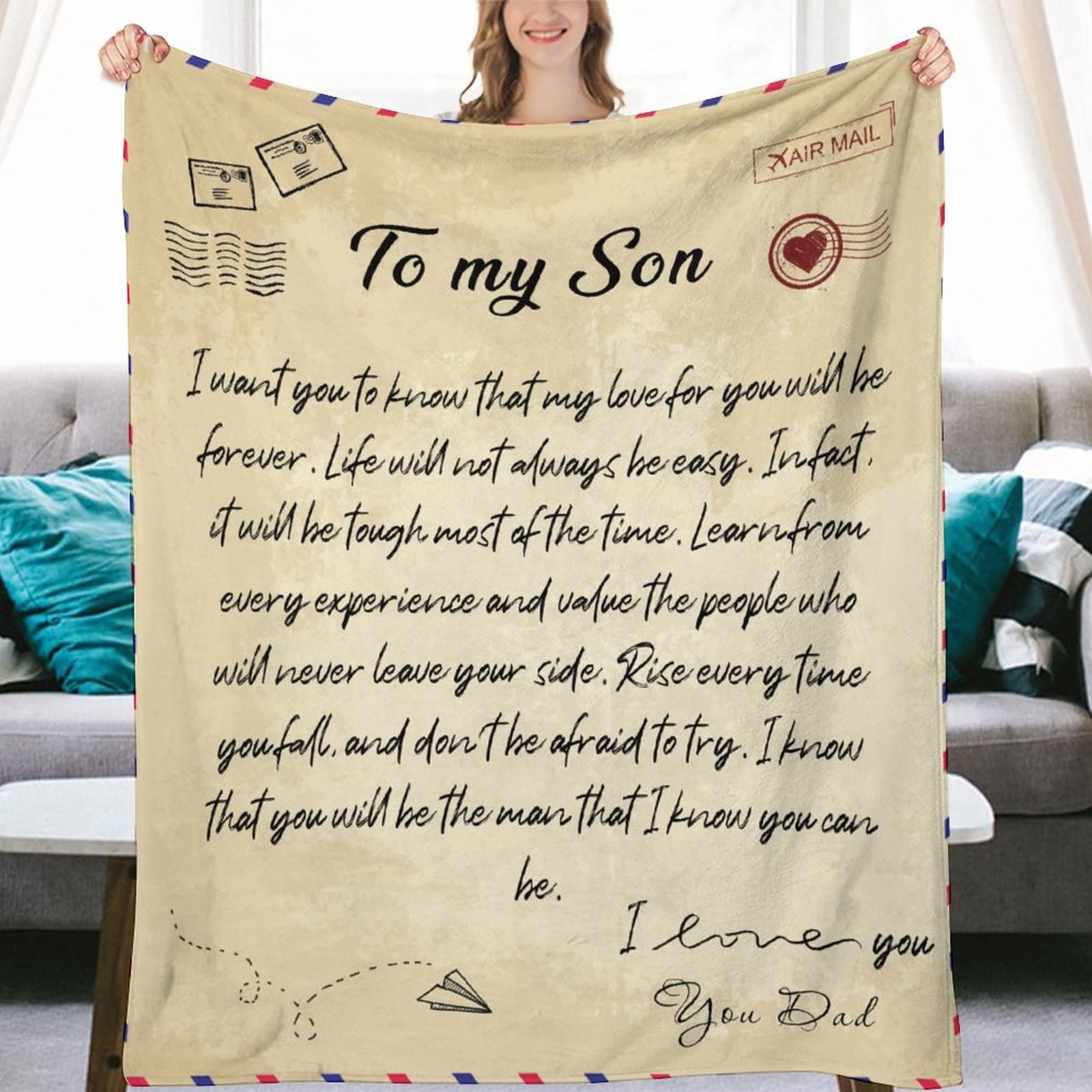 Couverture en flanelle cadeau idéal pour un fils plaid microfibre chaude pour lit enfant