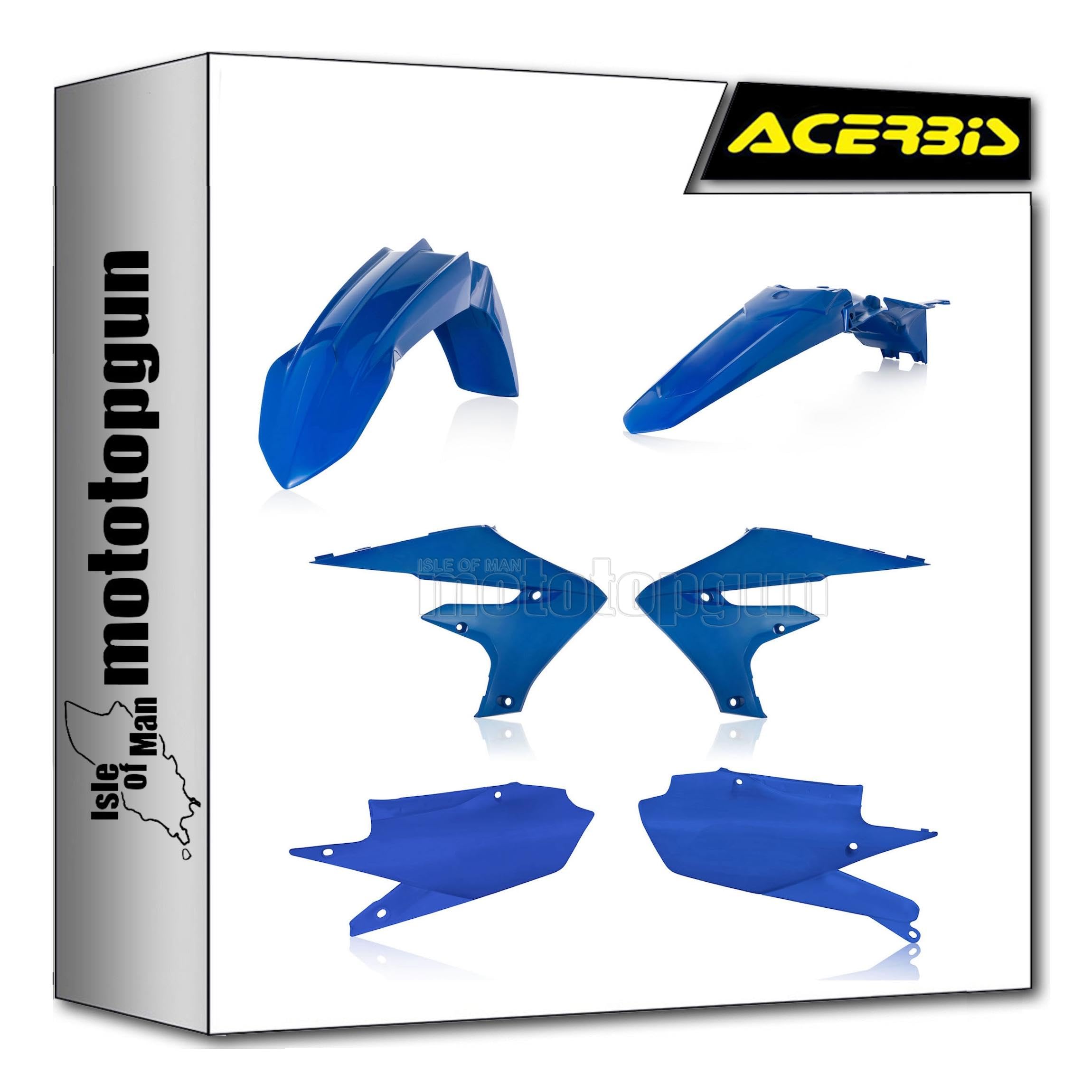 Cache carénage Acerbis bleu YZF 250 idéal pour vos sessions sur circuit