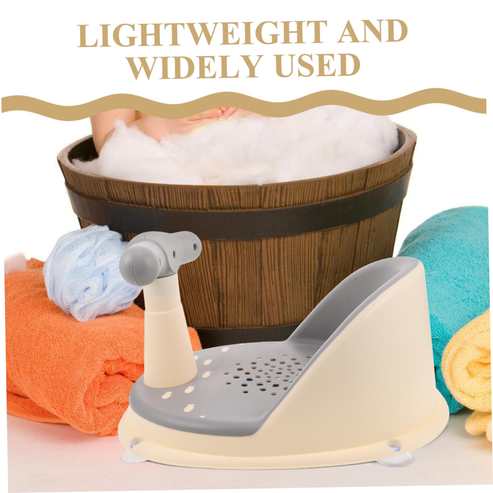 Asiento de Baño Ajustable para Bebés y Pequeños Antideslizante Diseño Seguro Soporte Estable para Recién Nacidos y Sentados Baño Cómodo y Protegido
