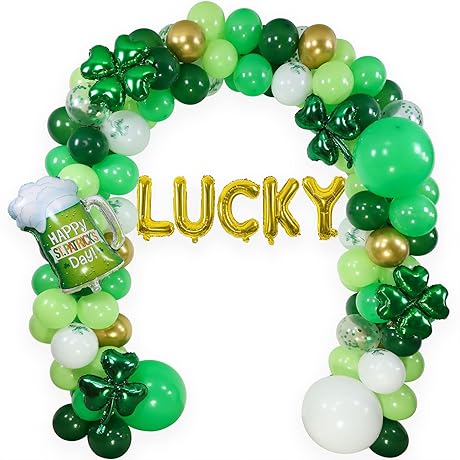 St. Patrick's Day Balloon Garland Arch Kit: Celebrate the Luck of the Irish