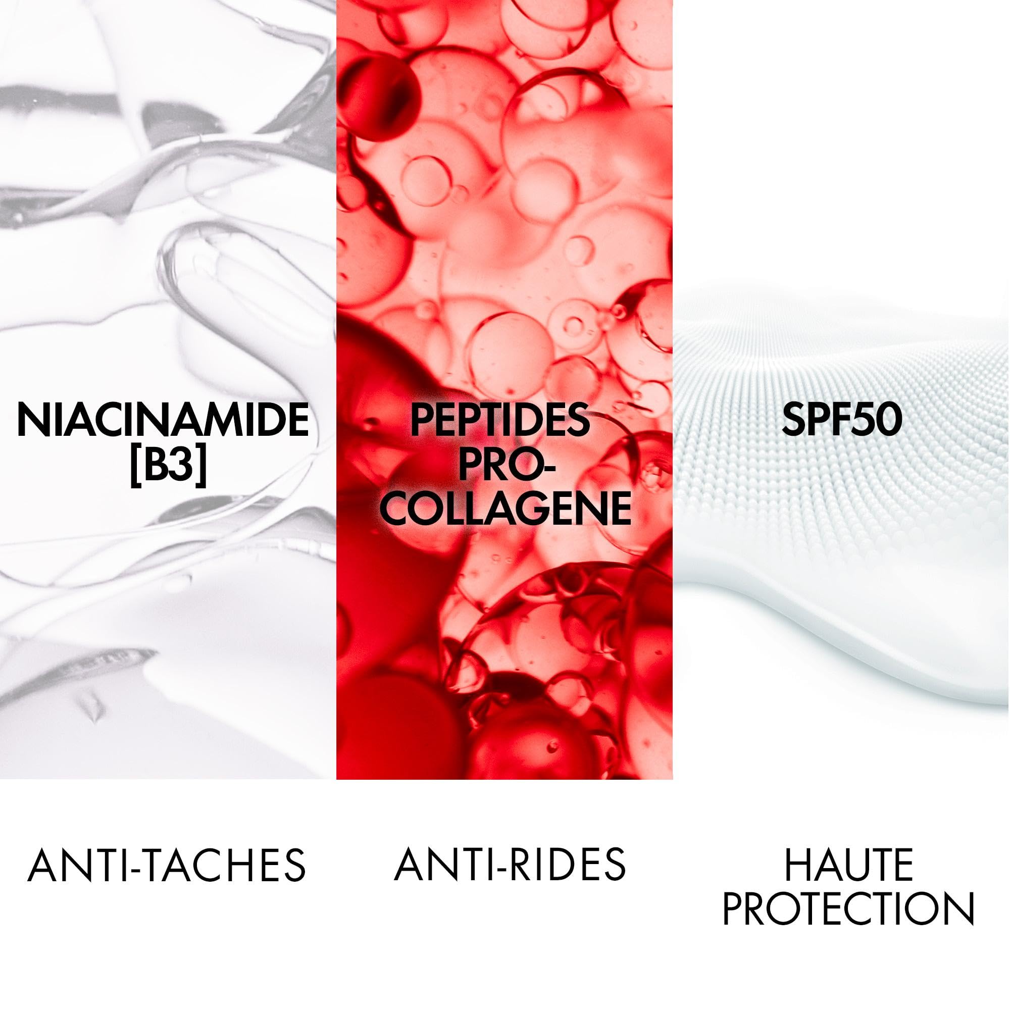 Vichy - Liftactiv Crème De Jour Spf 50 Visage B3 - Crème Anti-Tache Visage - Enrichie en Niacinamide et Melasyl, Filtre SPF 50 - Correction Taches et Rides - Testé dermatologiquement