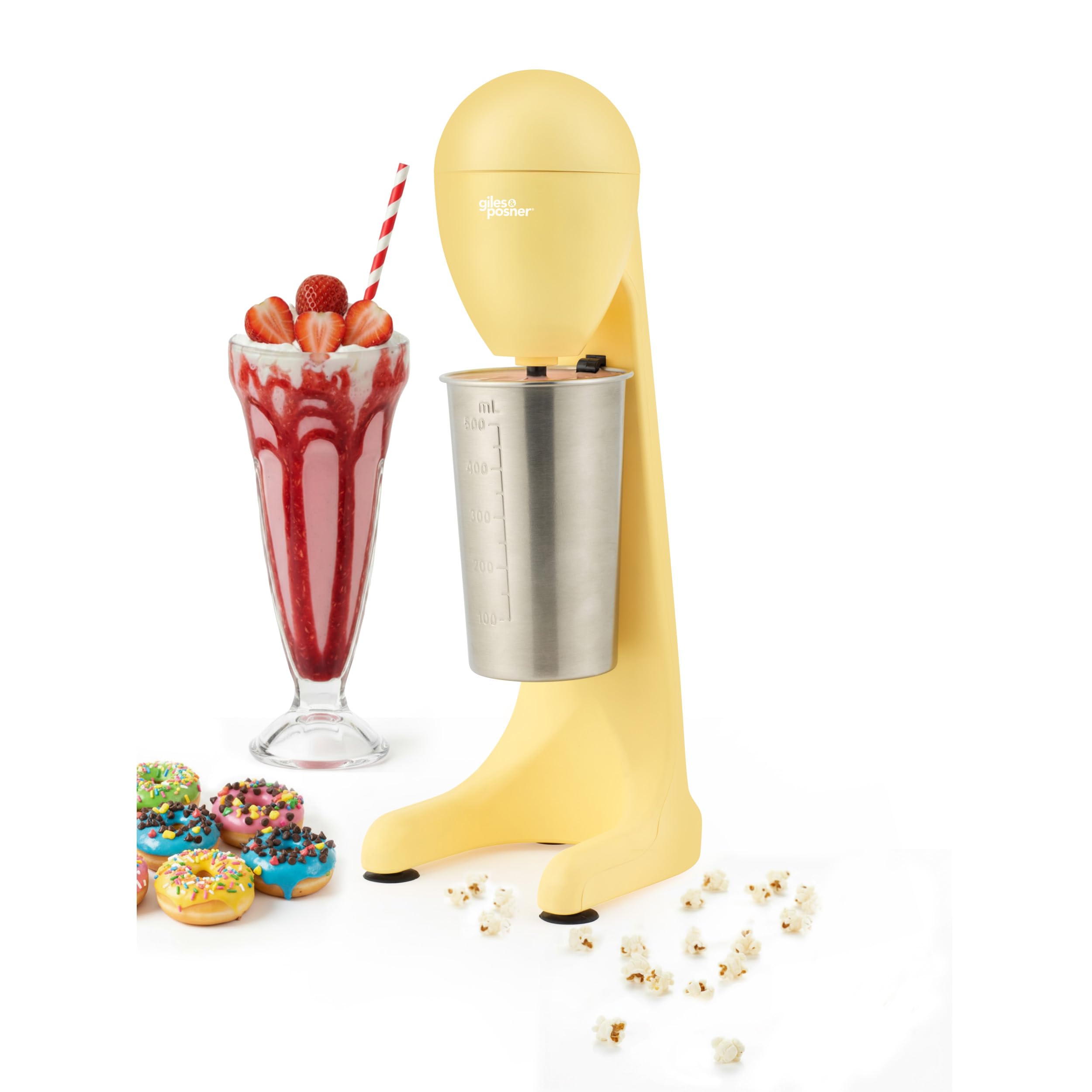 Giles & Posner Funfair Milkshake Maker, 500 Ml, 2 Speed, 100 W