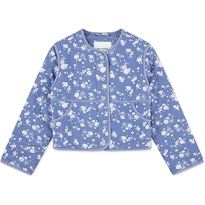 abercrombie kids Quilted Liner Jacket (Big Kid) colony blue