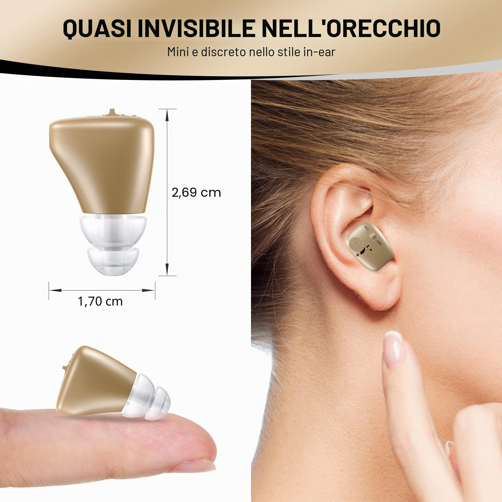 Amplificatore Audio Digitale Ricaricabile con Cancellazione Digitale del Rumore per Trasporto Portatile