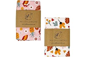 Wildflowers Microfiber Kitchen Towels: Absorbent, Soft, Scratch-Free Dish Towels for Bath, Home, and Kitchen