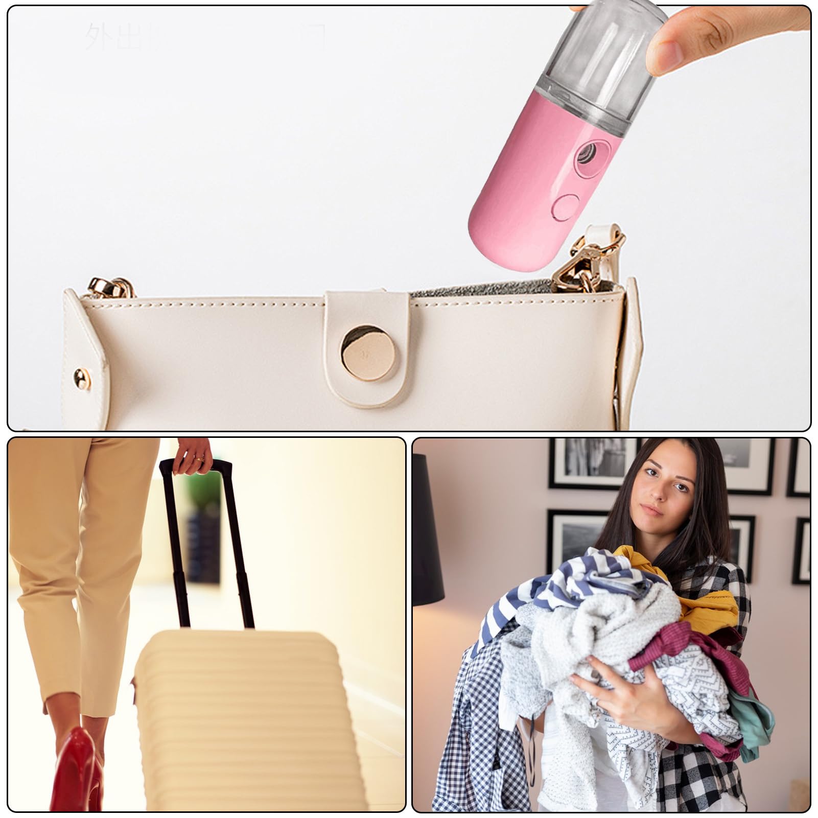 Vaporizador hidratante de bolsillo para limpieza profunda, vaporizador de viaje para el hogar, dormitorio, baño, viajes, dormitorio, hidrata y nutre la piel.