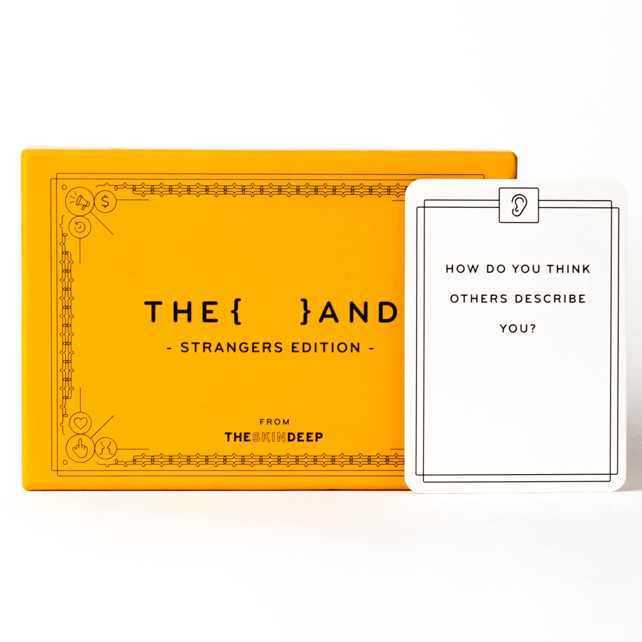 {THE AND} Strangers Edition - Conversation Starter Card Game - Fun Getting to Know You Game - Ice Breakers to Reduce The Space Between You and a Stranger - Questions to Make a Friend by The Skin Deep - Image 7
