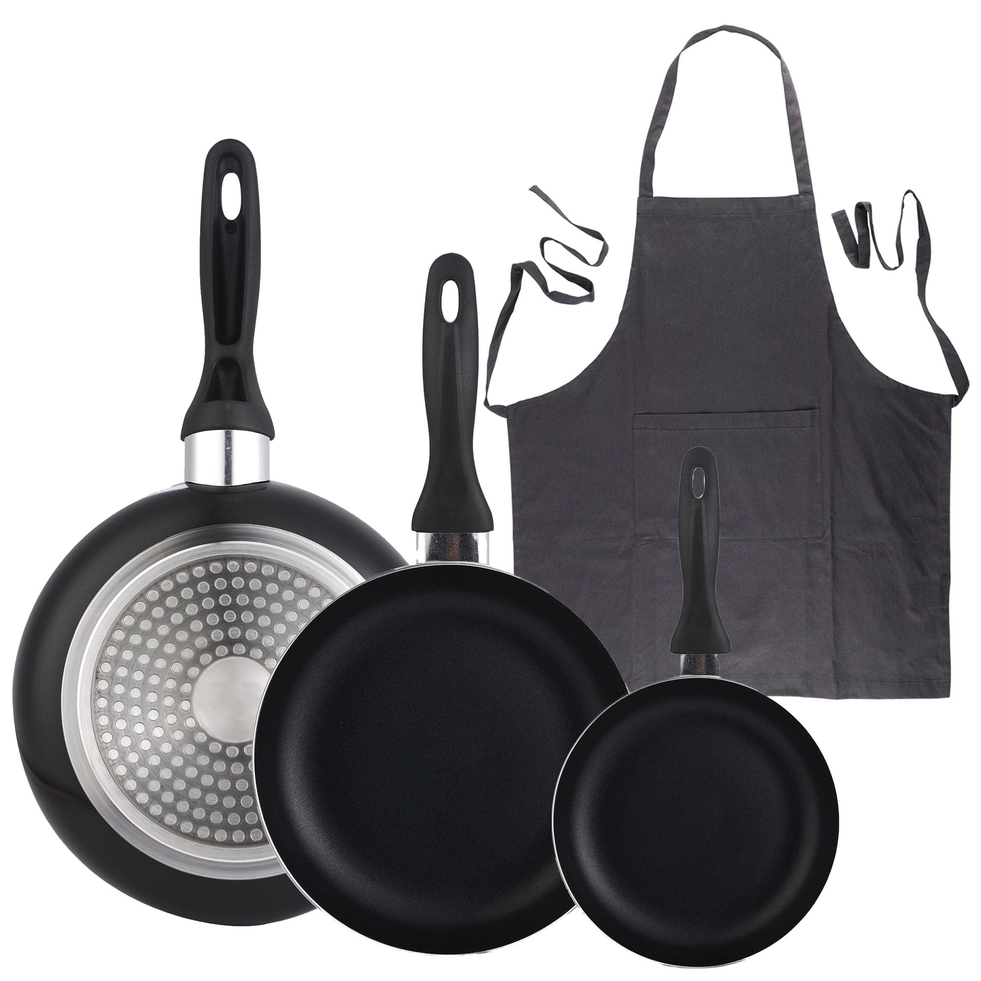 Poêles 16/20/24 Wellhome en aluminium pour cuisiner sans se tacher